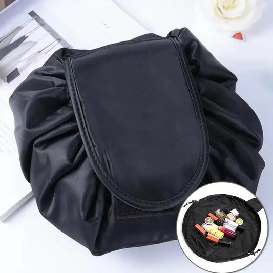 Trousse de maquillage ronde pliable