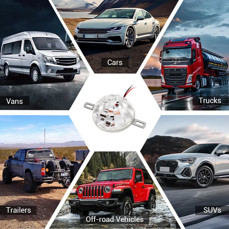 Lumières LED universelles étanches (2 PCS)