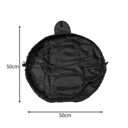 Trousse de maquillage ronde pliable